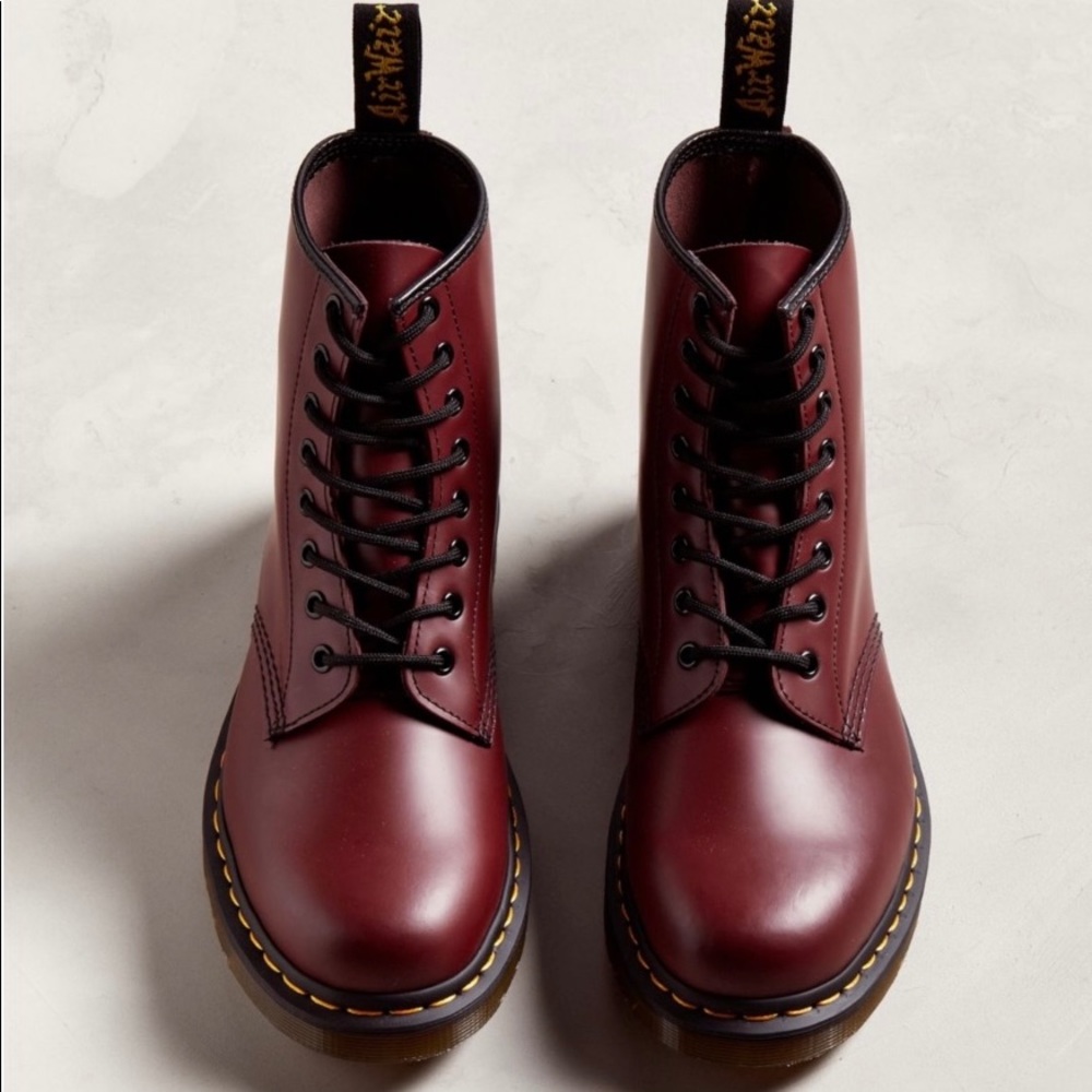 Maroon Dr. Martens